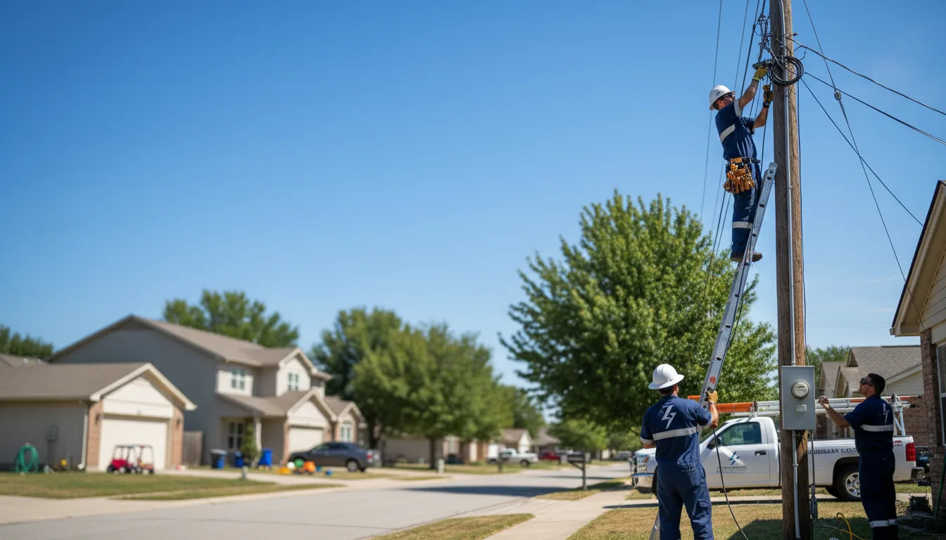 Residential electrician providing installation services in Kenyon, RI